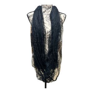 COPY - NWOT Simply Genius Jewelry Infinity Scarf - Black Lace